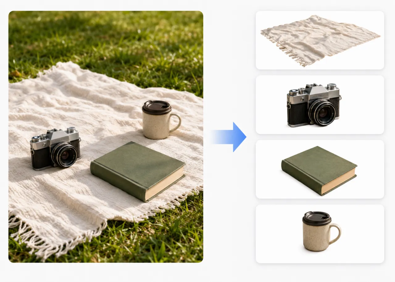 Any image converted into editable layers