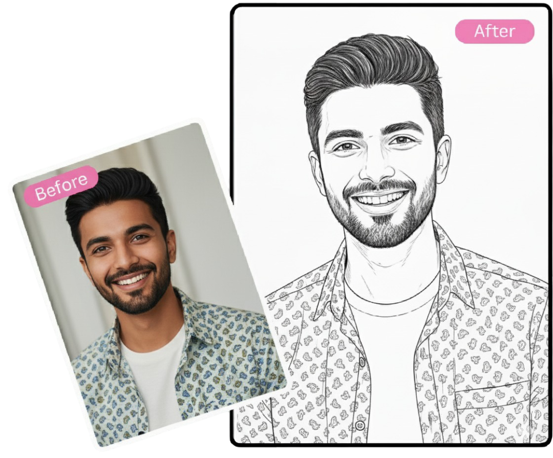 picture to line drawing - Picture to Line Drawing, In One Click